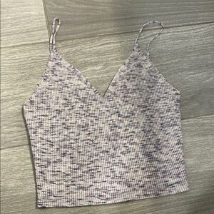 Knit Ribbed cropped tank top
